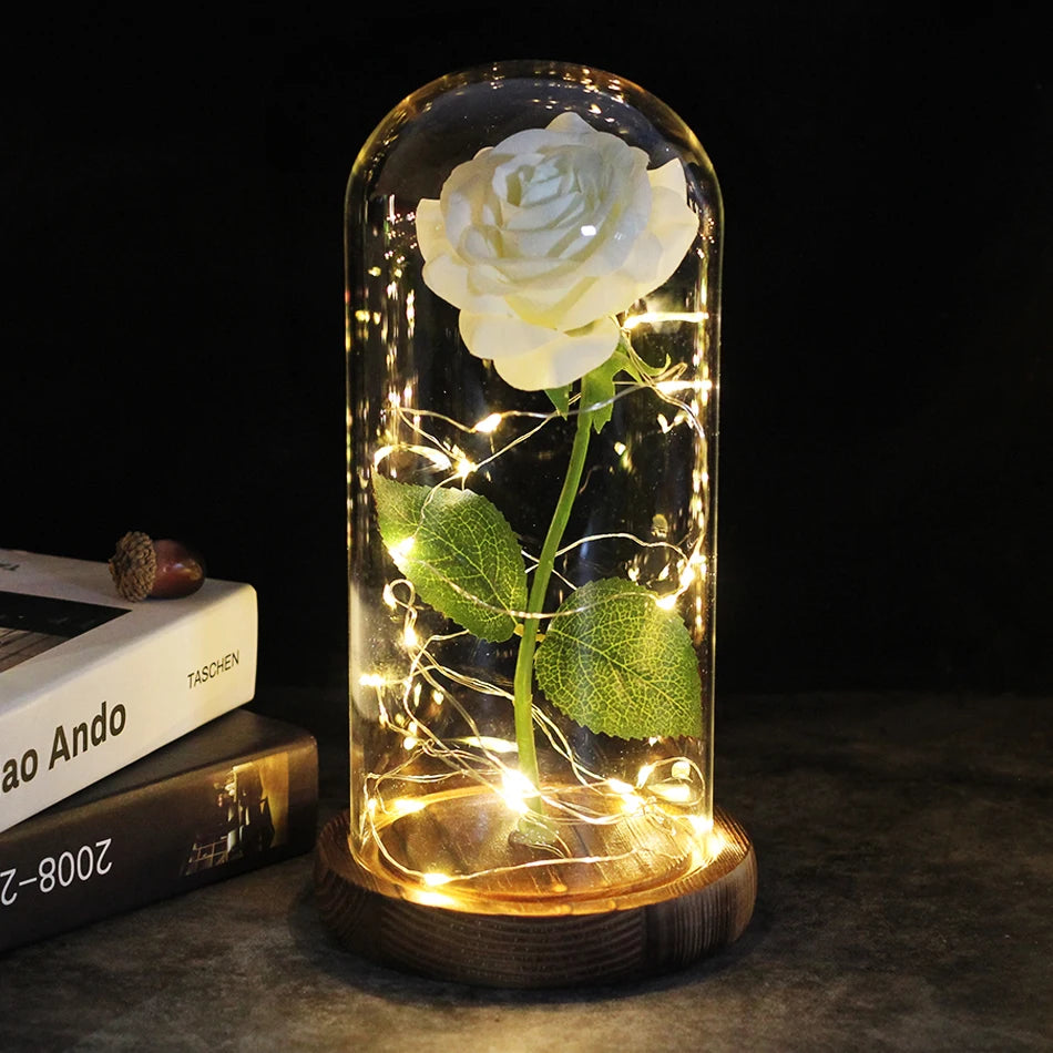 Moving flower lamp