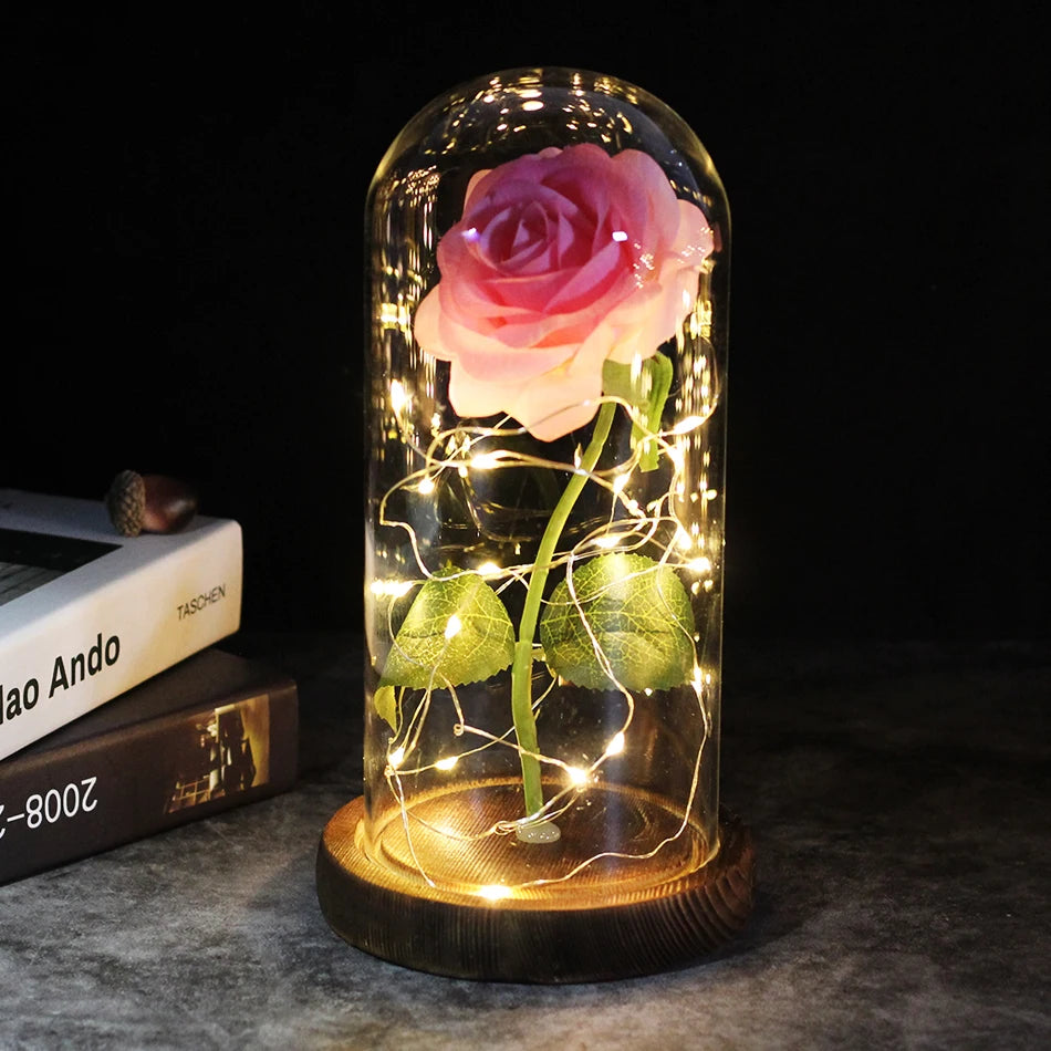 Moving flower lamp