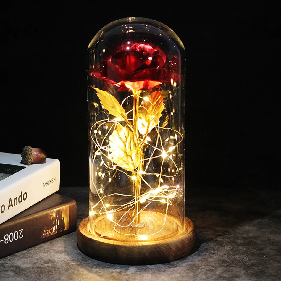 Moving flower lamp