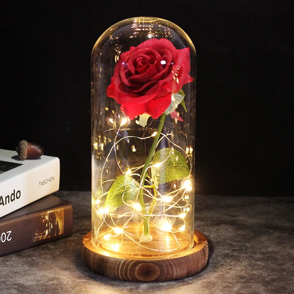 Moving flower lamp