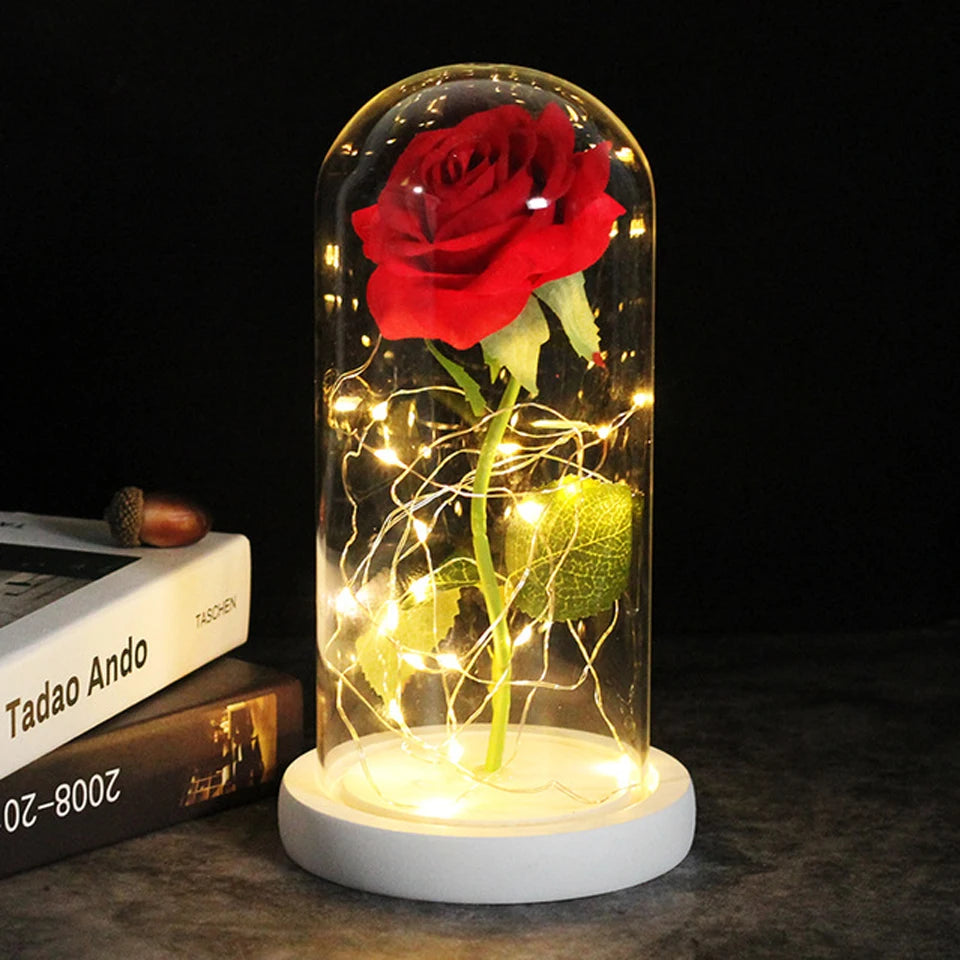 Moving flower lamp