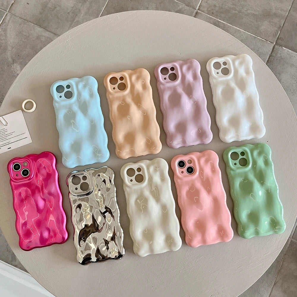 3D Wave Pattern Phone Case For iphone