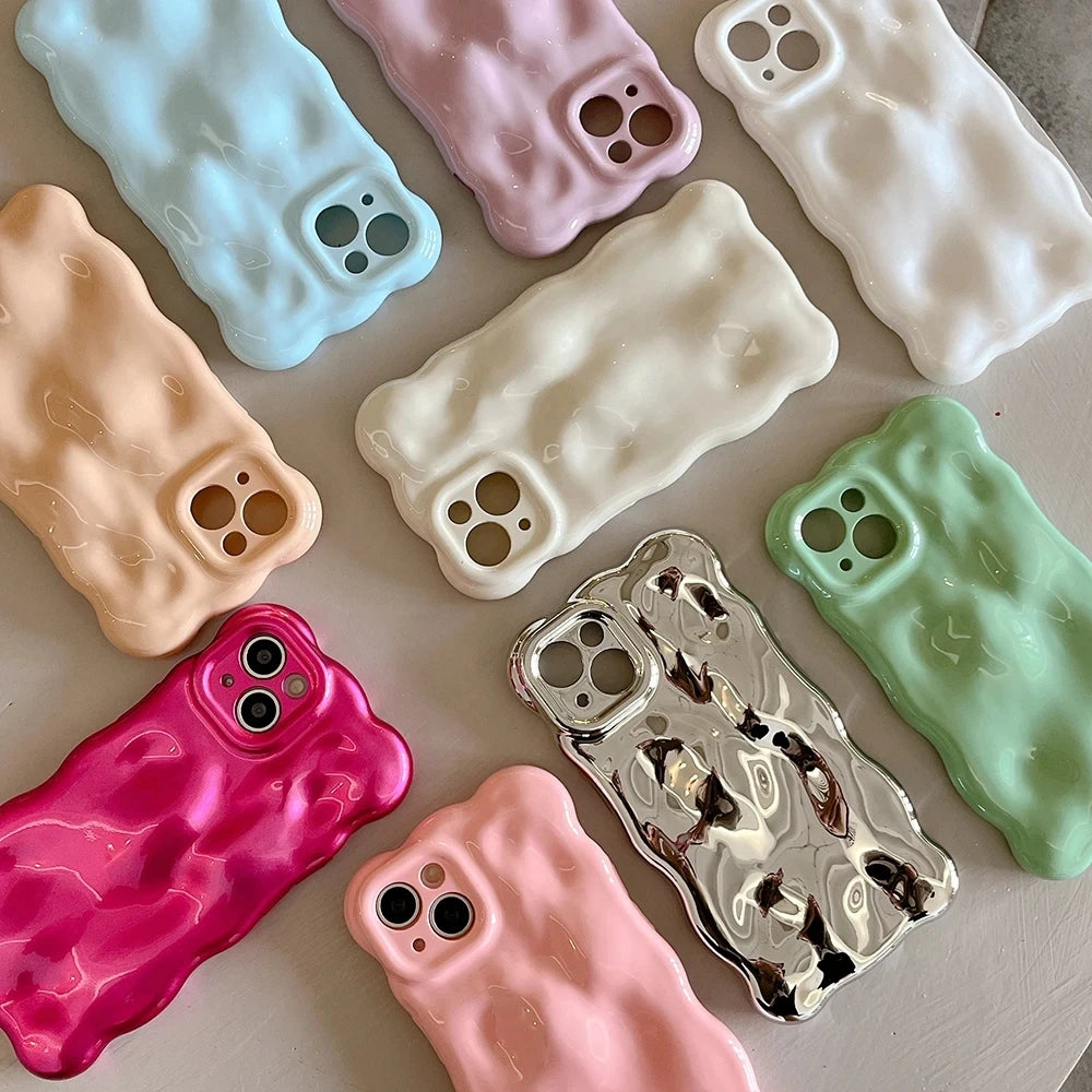 3D Wave Pattern Phone Case For iphone