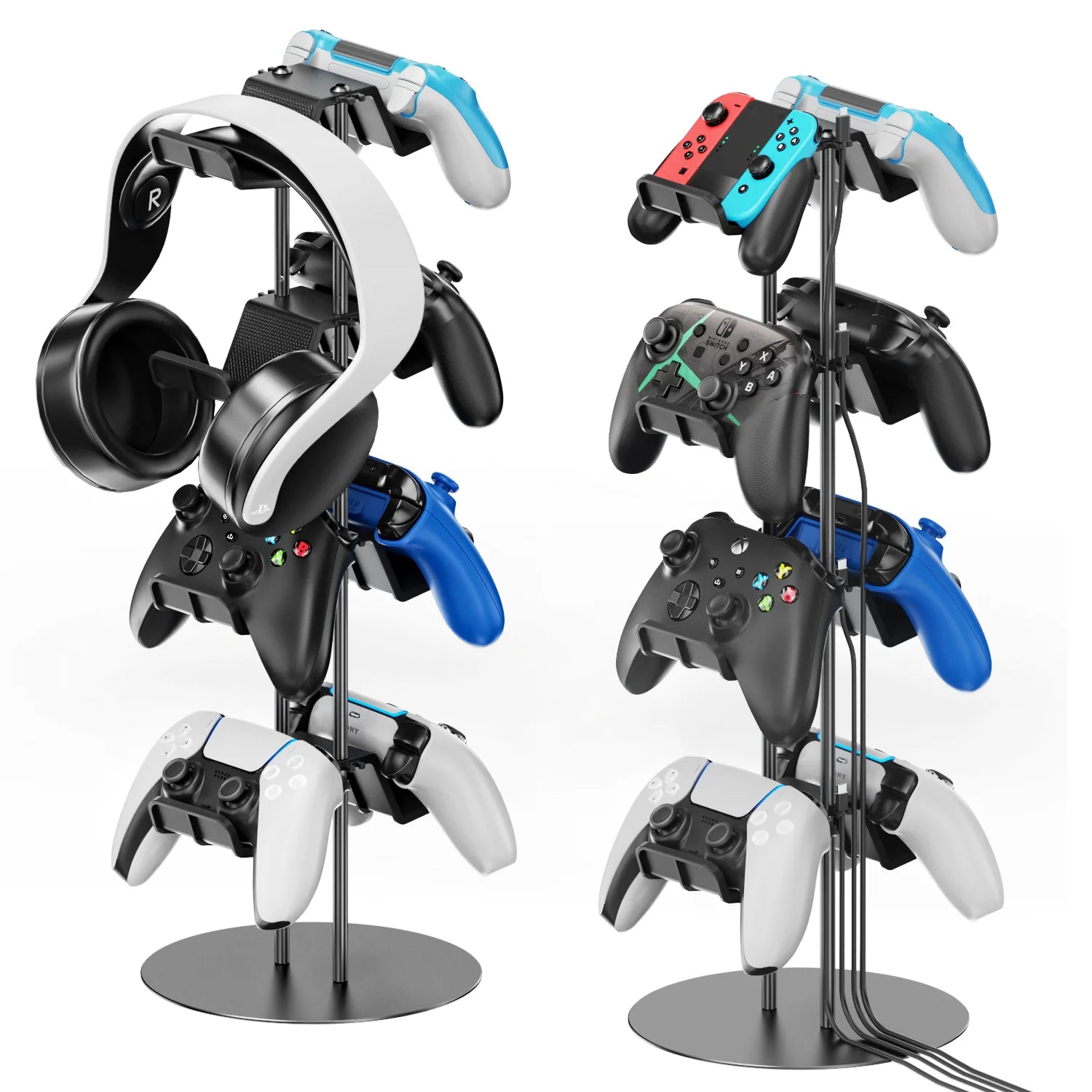 Controller Stand 4 Tiers with Cable Organizer