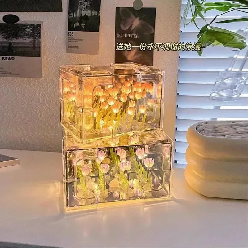 flowers night lamp